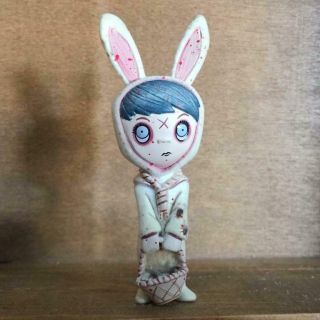 Living Dead Dolls Resurrection Series Mini Figure Eggzorcist White W/ Blood Bin