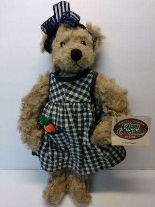 11 " Candice Cc632 Cottage Collectibles Bear By Ganz 1997 Plush Stuffed Animal