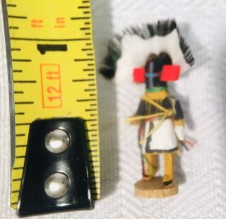 1” Miniature Hopi Kachina Doll Signed Artist Mj Dollhouse Miniatures Ooak 3