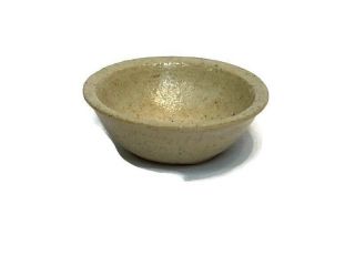 Vtg 1981 Igma Artisan Jane Graber Miniature Stoneware Bowl - 1:12 Scale
