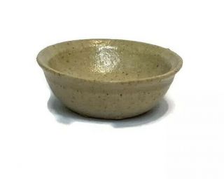 Vtg 1981 Igma Artisan Jane Graber Miniature Stoneware Bowl 1:12 Scale