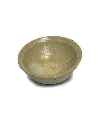 Vtg 1981 IGMA Artisan Jane Graber Miniature Stoneware Bowl 1:12 Scale 2
