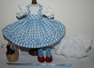 8 " Madame Alexander Ma Blue Gingham Outfit Tagged Dorothy With Toto
