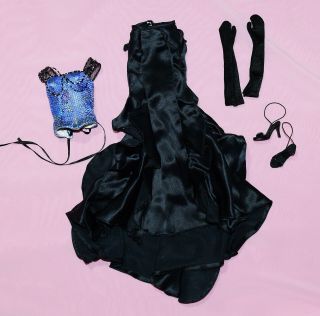 Tonner 16” Tyler Wentworth Black Orchid Outfit And Shoes Tlc Missing Beads