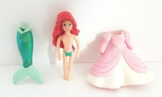 The Little Mermaid Disney Princess Ariel Polly Pocket Rubber Clothes Dress Tail