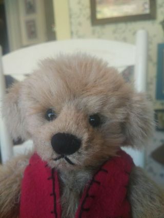 Ganz Cottage Collectibles Plush Teddy Bear With Vest 10in Euc
