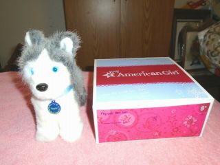 American Girl Doll Pet Husky Dog " Pepper " With Collar