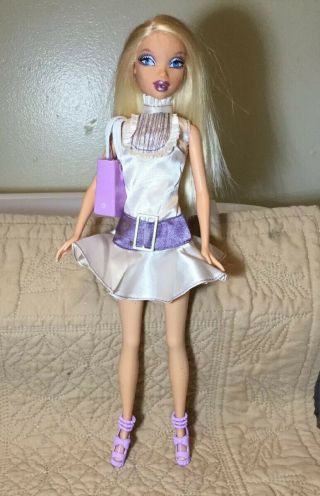 My Scene Barbie Doll Kennedy Long Blonde Straight Hair & Hott Outfit
