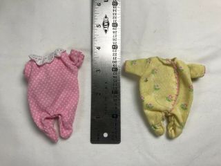 Zap Creation Two Mini Outfits For 5” Baby Dolls Pink And Yellow
