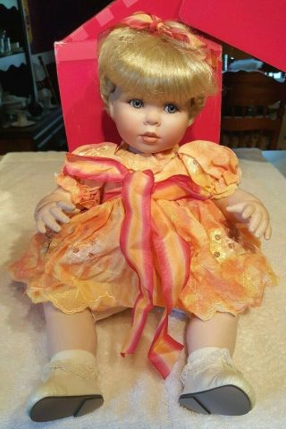 Marie Osmond Summer Sunset 12 " Seated Porcelain Doll 559 Of Le 2500