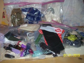 Barbie Ken Doll Clothes And Shoes Huge Loot " Look At Pics "