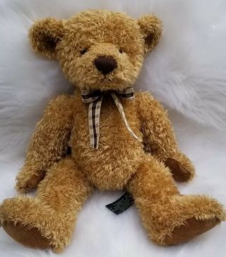 Russ Berrie Cromwell Bears From The Past 14” Light Brown Teddy Bear Suede Pads