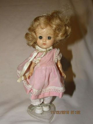 Vintage Vogue Doll 7 1/2 " Strung Pink Dress
