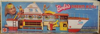 Vintage 1974 Barbie Dream Boat Mattel Playset Ship Fold And Go