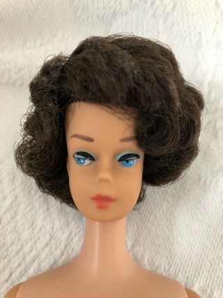 Vintage Mattel Dark Brunette Bubble Cut Barbie Doll