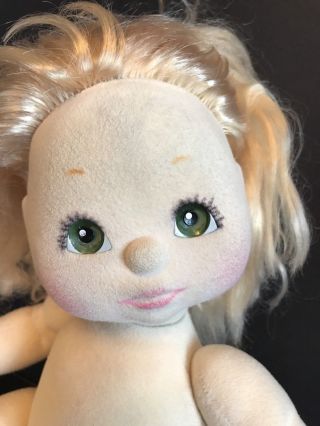Vtg 1985 Mattel My Child Baby Doll Blonde Hair Green Eyes Need Tlc Work Repair