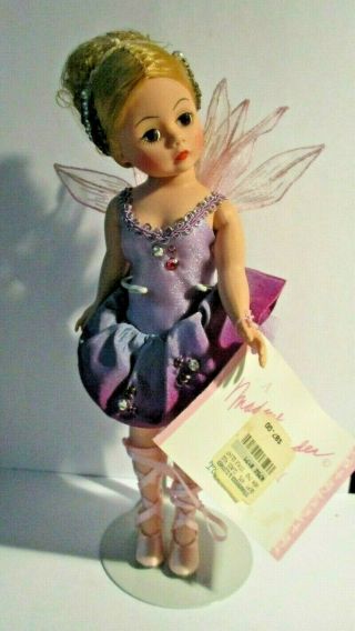 Madame Alexander Sugar Plum Fairie Fairy On Stand W Hang Tag 9.  5 "