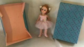 Vintage Madame Alexander Ballerina Doll 331 Auburn Hair,  Pink Tutu Box Rare Htf