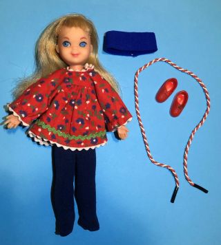 Vintage Barbie: Tutti Doll & 1965 Skippin Rope Outfit 3604 Euc