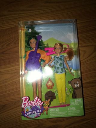 Barbie Sisters Camping Fun Doll Set With Skipper And Stacie Nib