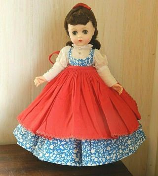 Vintage 1965 Madame Alexander 10 " Lissy Plastic Doll As Jo From Little Women