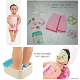 Fun American Our Generation Spa Accessory Set For 18 " Girl Dolls Sp - Aaaah Day