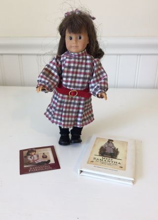 Pleasant Co.  American Girl Samantha Mini Doll And 1st Edition Mini Book Retired