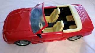 Barbie Red Ford Convertible Mustang Car Expands 2 - 4 Seats Mattle Orig