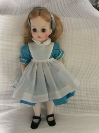 Vintage 14 " Madame Alexander " Alice In Wonderland " Doll - No Box - Ex.