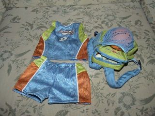 American Girl Doll 2005 Basketball Sports Ball Outfit Clothes Set Backpack