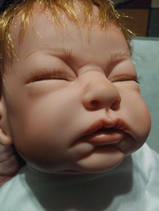 Ael Kymberli H.  Durden Baby Reborn Doll 2005 Newborn Red Hair -