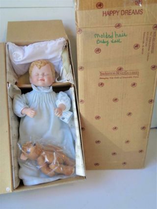 1998 Ashton Drake Happy Dreams Porcelain Baby Doll Bessie Pease Gutmann Mib