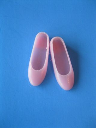 Vintage Barbie Doll Skipper Pink Shoes Flats Japan Clothes Mattel 60 