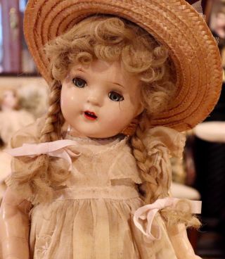 C1940 20 " Madame Alexander Composition Princess Elizabeth Doll W/nice Outfit