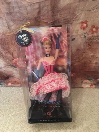 Barbie 50th Anniversary France Dolls Of The World Pink Label 2008 (box))