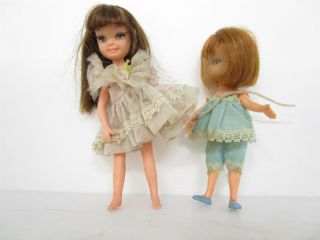 Vintage 1965 Hasbro Little Darlings Toy & 1967 Uneeda Tiny Teen Doll Toy