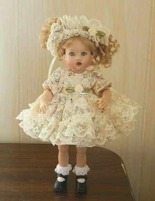 Pink Print & Ivory Lace Dress Outfit For 8 " Kish Riley Doll,  Doll Not