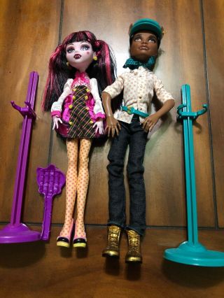 Mattel Monster High Forbitten Love Draculaura And Clawd Wolf Dolls Set