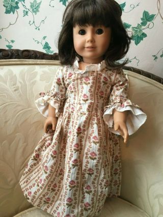 Gorgeous 18 " American Girl Doll With Brown Eyes And Silky Wavy Dark Hair