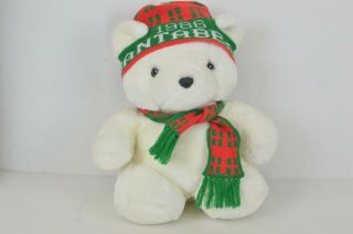 Santa Bear 1986 Dayton Hudson Christmas Holiday Stuffed Plush