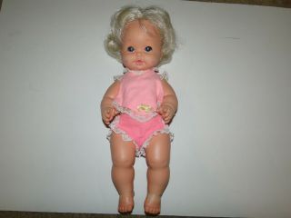 1969 Mattel Baby Tender Love 15 " Doll Drinks And Wets Outfit