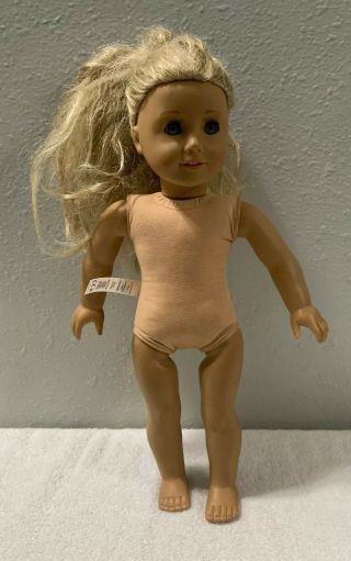 American Girl Doll Blonde Hair Green Eyes Tangled Hair