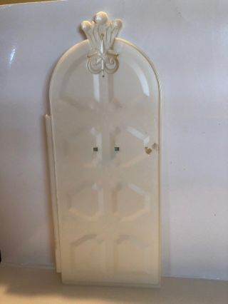 Barbie Princess Doll House Swan Lake Castle Replacement Door Pearl White 2