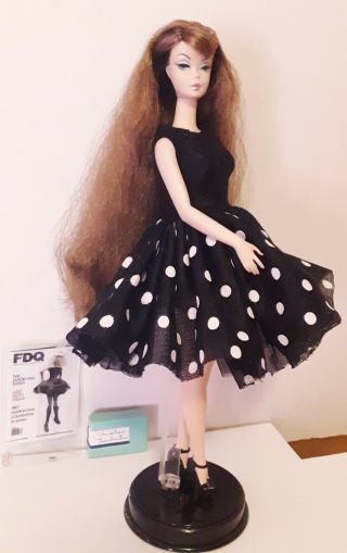 Silkstone Barbie Doll.  Long,  brown hair,  Redressed with. 2