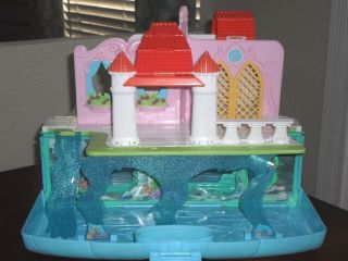 Disney Princess Polly Pocket Little Mermaid Ariel Pop - Up Castle Playset