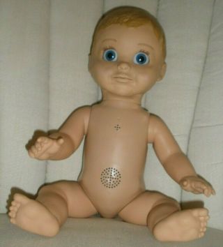 Luvabella Interactive Baby Doll Realistic 22700 Reddish Brown Hair Blue Eyes