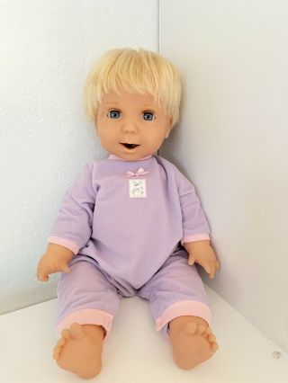 2002 Mattel Miracle Moves Life - Like Baby Doll,  Outfit & Diaper