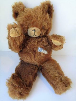 Vintage 1940s - 50s Knickerbocker Teddy Kuddles Teddy Bear 13 " Brown Mohair