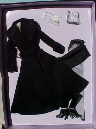 Robert Tonner 16 " Tyler Wentworth Outfit Cashmere Noir Black Coat Set W Box
