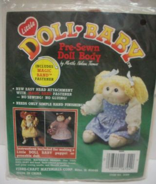 Little Doll Baby Pre - Sewn Doll Body By Martha Nelson Thomas